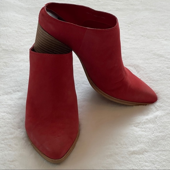 Dolce Vita | Anthropologie Red Leather Mules - Picture 4 of 11